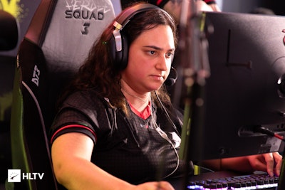 Jogadora profissional competindo