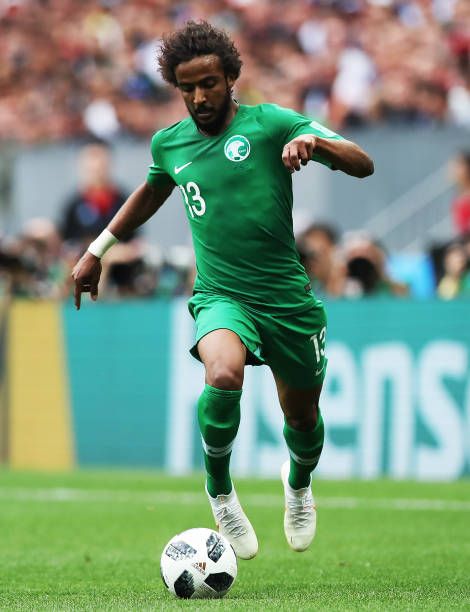 Yasser Al-Shahrani em partida contra a anfitriã da Copa do Mundo de 2018, Rússia. Foto: Ian MacNicol/Getty Images.