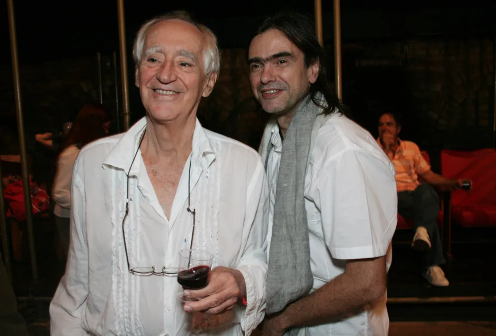 Zé Celso e Marcelo Drummond em 2009. Foto: Celso Tavares/G1.